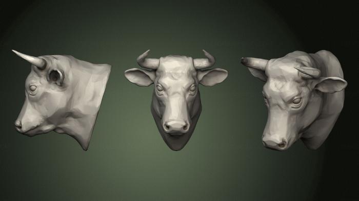 Masks and muzzles of animals (MSKJ_0399) 3D model for CNC machine